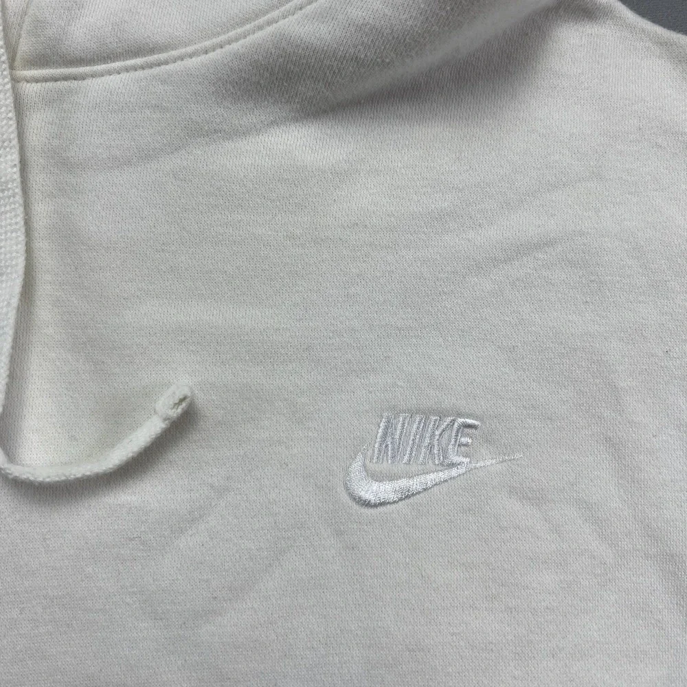 Nike Sportswear Club Fleece Hoodie Mens 2XL Beige Cotton Swoosh Logo Everyday